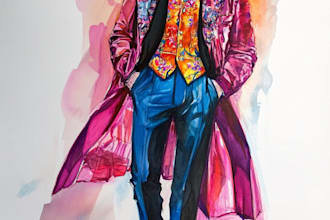 draw a fashion illustration or sketch