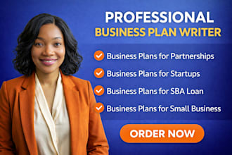 write a business plan for partnerships and startups