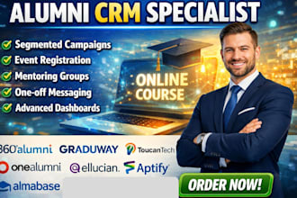 setup alumni crm 360alumni graduway toucantech onealumni ellucian aptify almabas