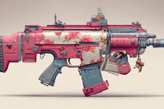 design unique weapons illustrations