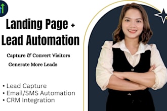 design a lead generation landing page with automation