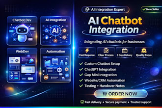 do ai chatbot ai mobile app integration for your website with API automation