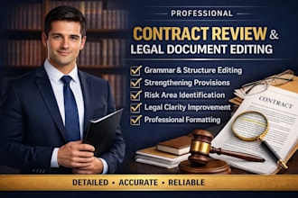provide professional contract review and legal document