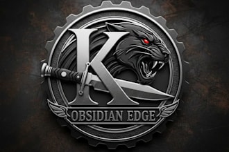 design a bold and professional knife brand logo