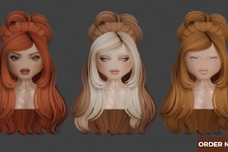 design custom roblox ugc items, roblox hair and avatar accessories
