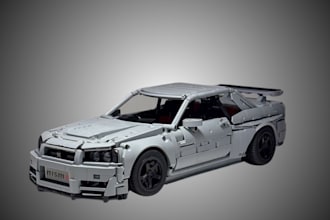 l do 3d lego technic design,3d lego moc ,lego car, bike with pdf instruction