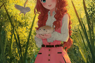 draw anime portrait or orginal character avatar for you pfp