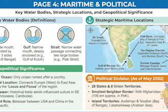 create upsc, defence and educational presentation slides