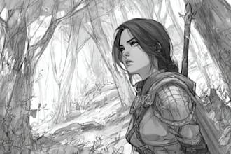 sketch any character in any way