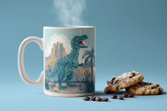 illustrate a marvelous custom coffee mug design for you