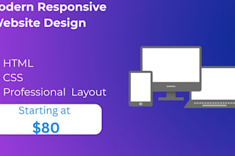 build a custom coded website with HTML CSS javascript