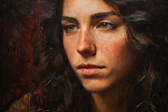 renaissance art oil painting portrait