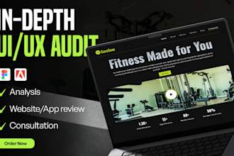 do website, app ui review, UI UX audit, cro audit with redesign strategy