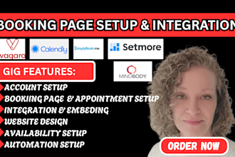 setup int vagaro mindbody hubspot vcita zenoti acuity calendly for booking