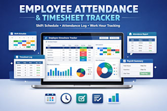 build employee attendance tracker with timesheet and shift schedule log