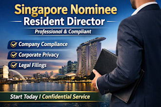 be your singapore nominee resident director for company compliance