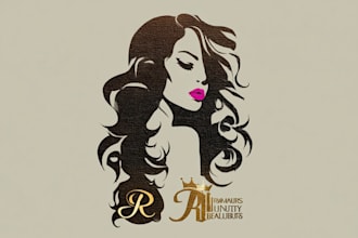 design feminine beauty salon,hair and eyelash extension logo