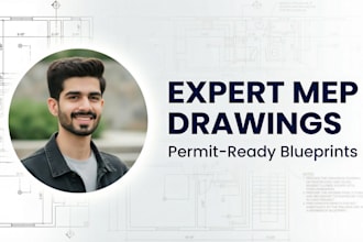 design mep drawings, hvac, electrical, plumbing plans, and architectural plans