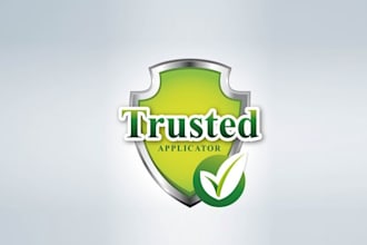 create gorgeous a trusted applicator logo