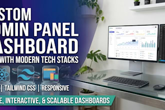 build a custom admin panel dashboard using react and tailwindl