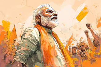 draw political cartoon illustration