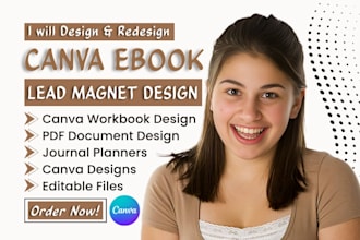 design and redesign canva ebook workbook design journal lead magnet and pdfs