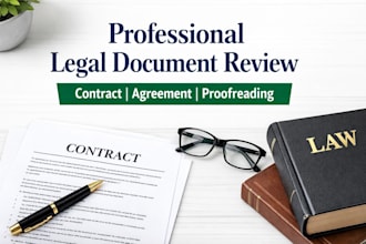 review, edit and proofread your legal documents, contracts
