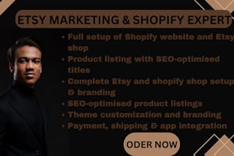 do etsy SEO promotion, etsy marketing and shopify store promotion