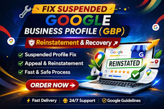 reinstate suspended or disabled google business profile