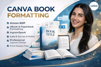 do canva formatting for amazon kdp, kids book, ebook design, print format