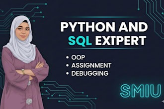 do sql database tasks ,python programming and oop assignment