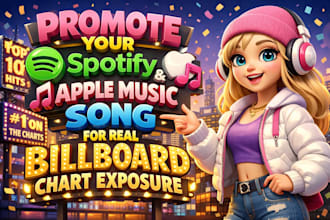 promote your spotify and apple music song for real billboard chart exposure