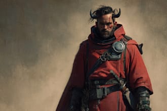 create fantasy, sci fi, character with hyperrealistic style