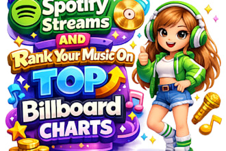 boost your spotify streams and rank your music on top billboard charts