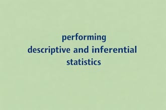 conduct descriptive n inferential statistics on the spss sav file you provide me