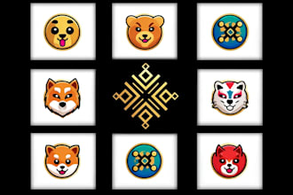 design unique crypto and cryptocurrency token logo for coin