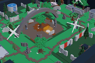 design roblox 3d game worlds and assets