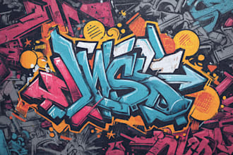 create an awessome graffiti logo,tshirt, stickers designs