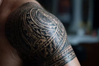 create a profesional tribal tattoo design