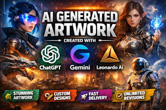 create high quality ai generated artwork using chatgpt, gemini and leonardo ai