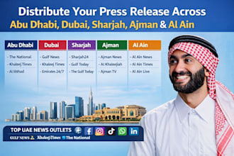 distribute your press release to abu dhabi, dubai, sharjah, ajman and al ain