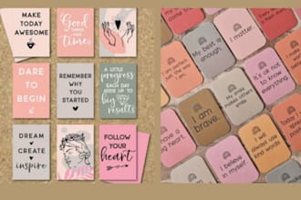 design custom affirmation and motivational cards for your business