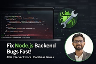 fix node js backend bugs and errors