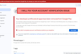 fix identity verification in google play console