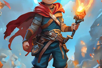 draw 2d game character or 2d character