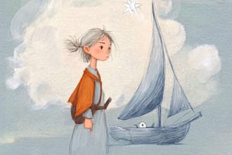 draw children illustration, fantasy character design