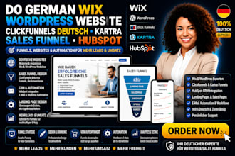 do german wix wordpress website clickfunnels deutsch kartra sales funnel hubspot
