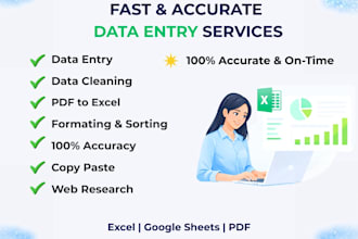do professional data entry and data cleaning