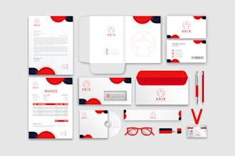 create stunning, modern and creative logo, business card and stationery designs