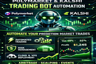 build secure prediction market bot, kalshi arbitrage trading bot, dca bot